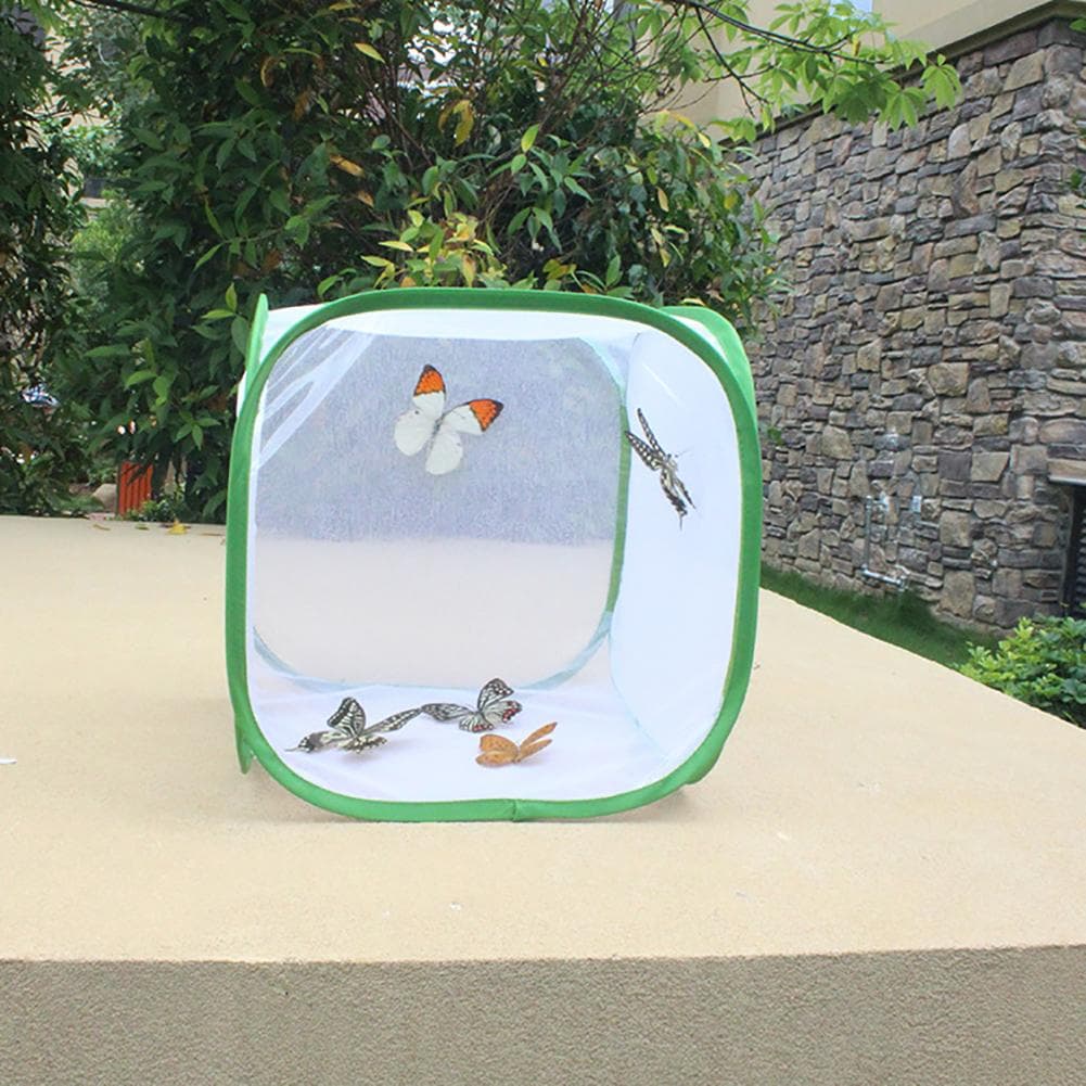 Portable Insect Butterfly Habitat Cage Insect Housing Enclosure Breeding Cage