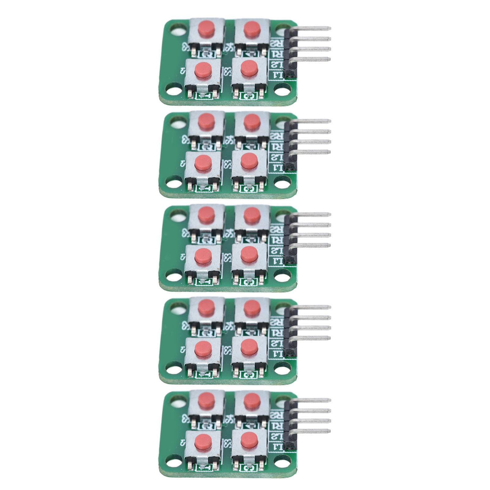 5PCS 2x2 Scan 4 Keypad Keyboard Module Array Key Switch Module for Electrical Control
