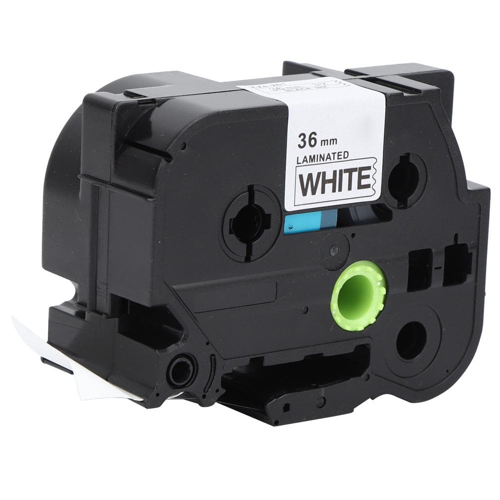36mm Laminated Label Tape Black on White Fits for Brother TZe-261661 PT-9700P980P9500