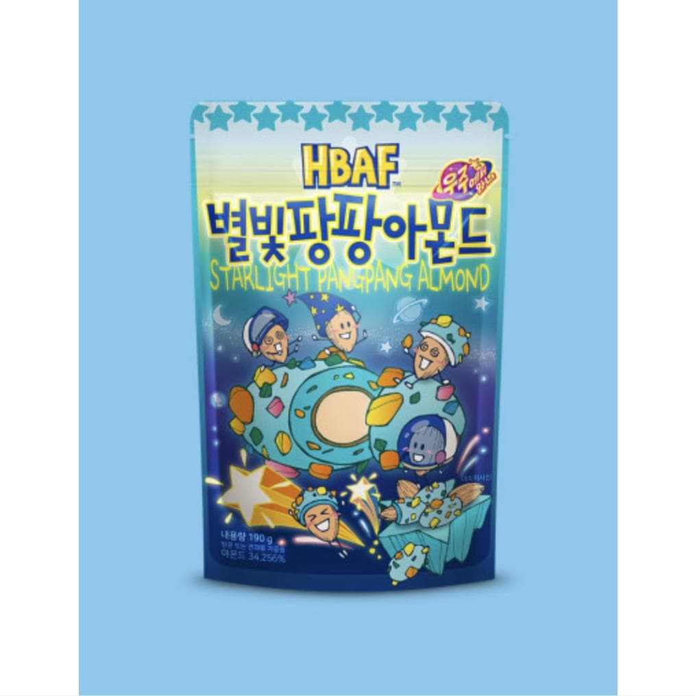 HBAF Seasoned Almonds&Cashewnut 170g/190g (35 Floavors) #Starlight Pangpang