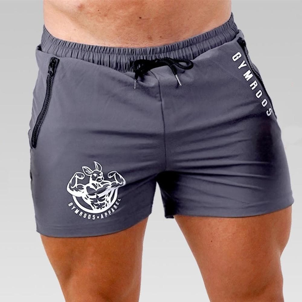 Summer Bodybuilding Sport Shorts Men Casual Quick Dry Bermuda Gym Fitness Running Training Pants Male Beach Swim Trunks Bottoms XL grey