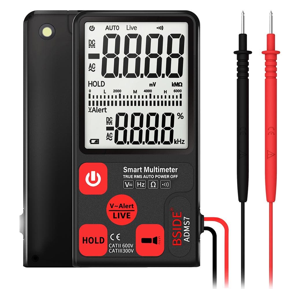 BSIDE ADMS7 Smart Multimeter True RMS Digital Multimeter Measuring AC/DC Voltage Resistance