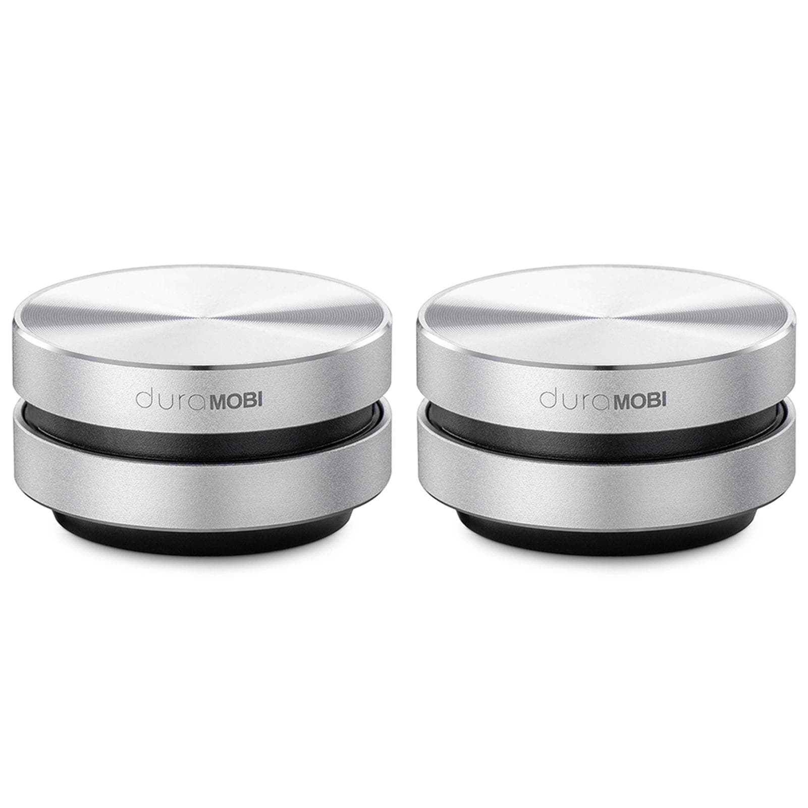 Wirelessly BT Speaker Bone Conduction Speakers Mini Portable Loud Stereo Sound Built-in Mic 2 pack silver