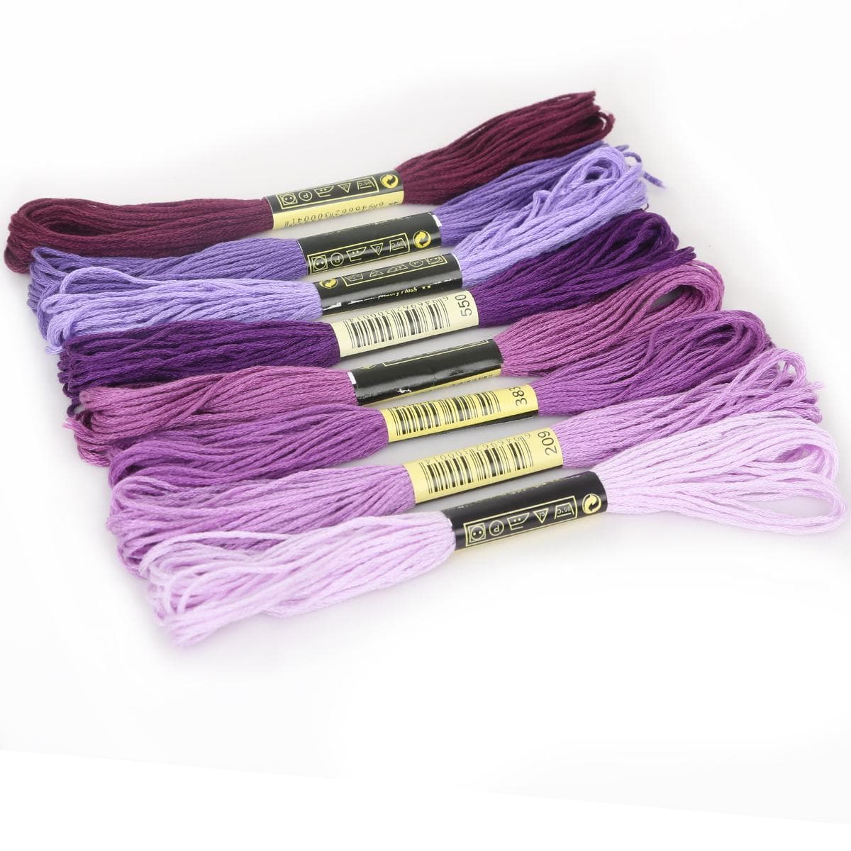 8 Series Cotton Embroidery Thread Different Anchor Cross-stitch Floss Sewing Skeins Craft purple
