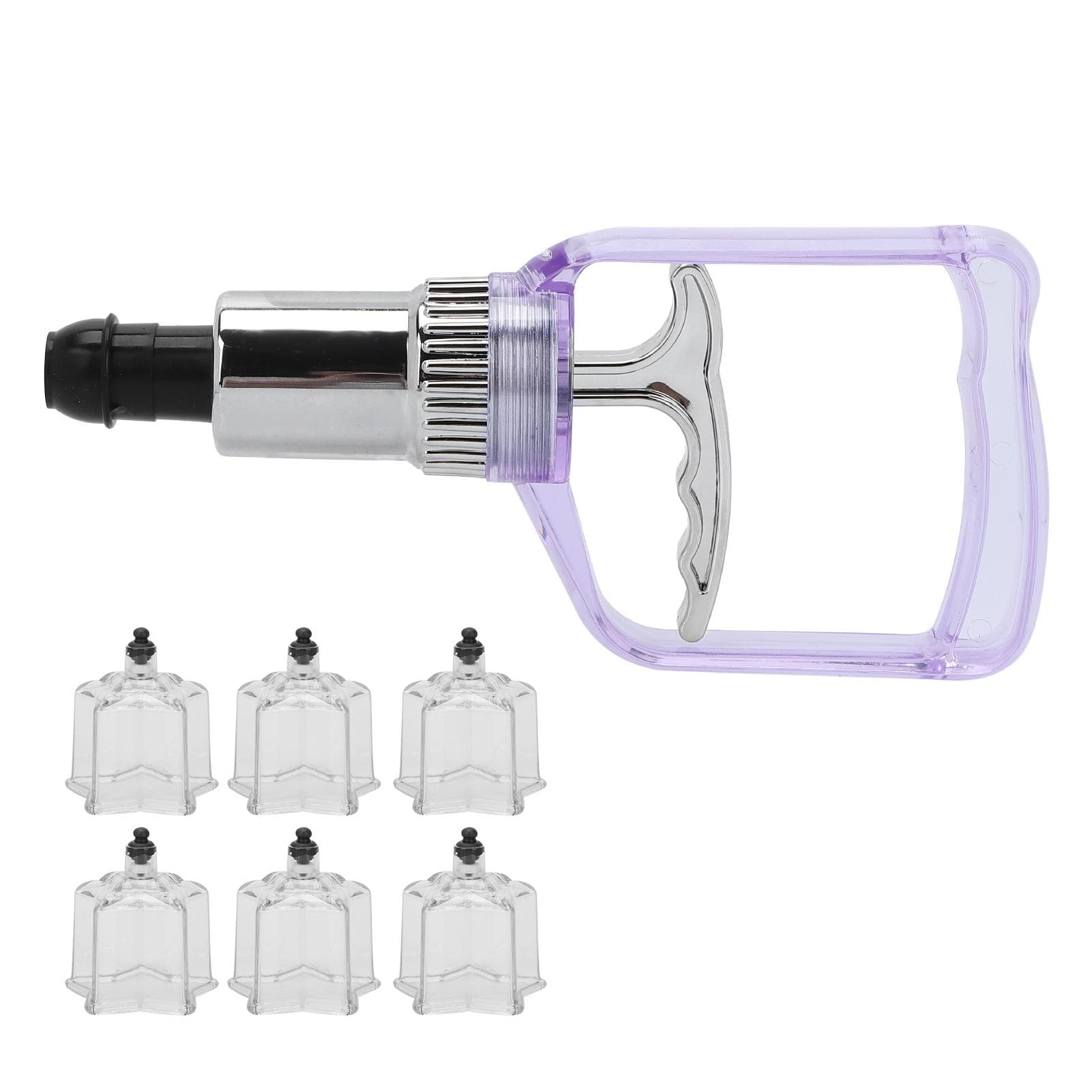 FivePointed Star Shaped Cupping Cup Set Pain Relief Massage Cupping Therapy Set Pump Gun