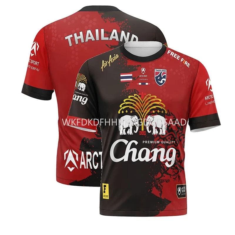 Hot Thailand Changze Unisex T-shirt 3D Printing Quick Drying Casual O Collar Short-sleeved Men's Plus-size Outdoor Sports Top 6XL blue