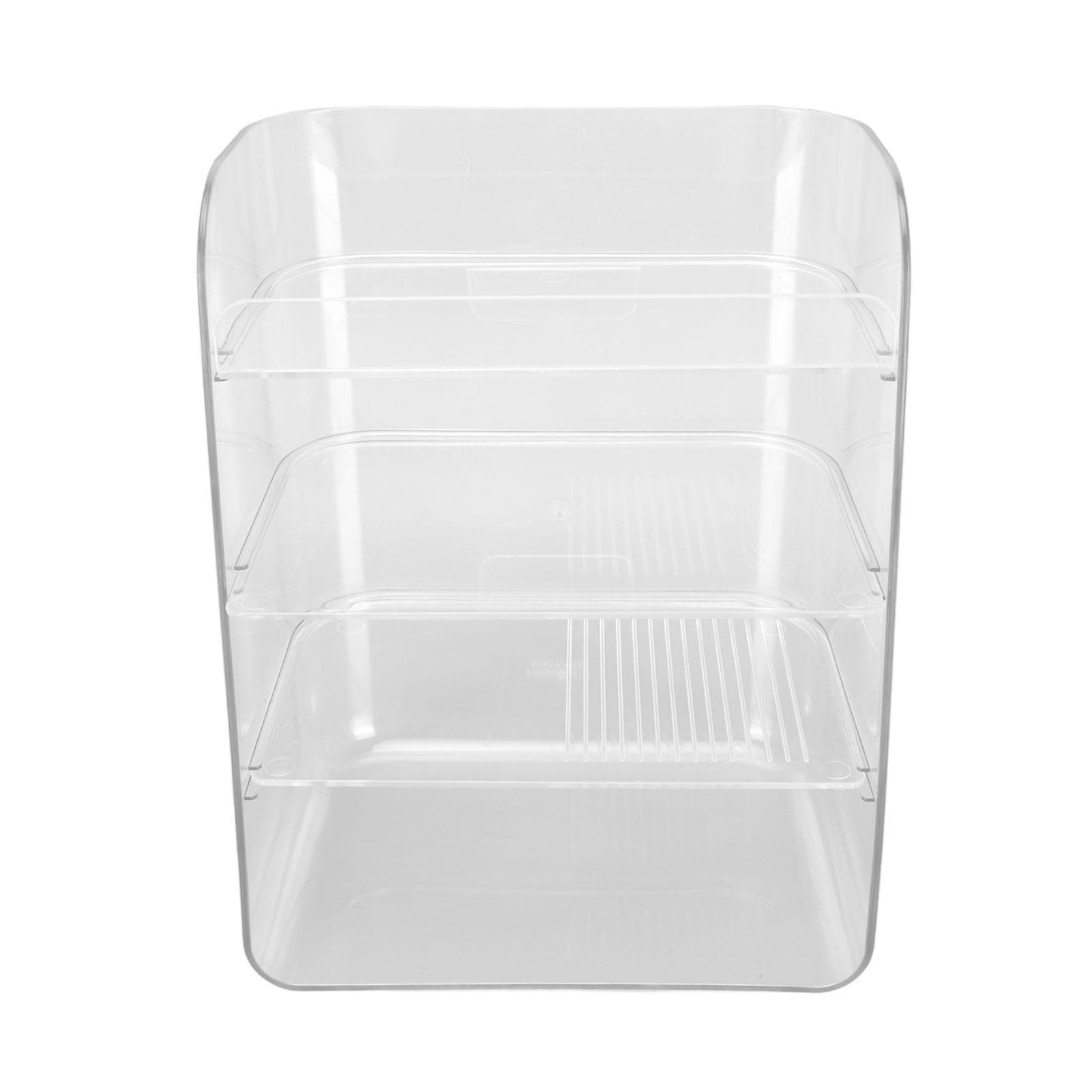 Cosmetic Shelf Multi Layer Large Capacity Detachable Partition Stable Countertop Organizer for transparent