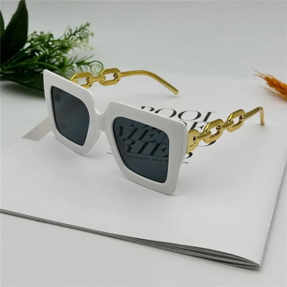 UV400 Protection Oversized Square Sunglasses Luxury Vintage Big Sun Glasses Retro Beach Sunshade for Women Men