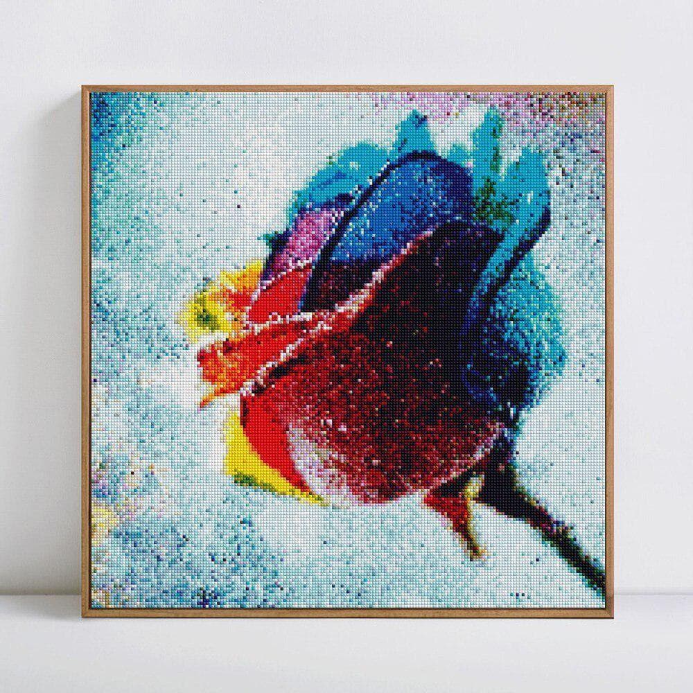 Diamond Mosaic Full Layout Plant Home Decoration Rose Diamond Painting Round Stones Needlework 30x30