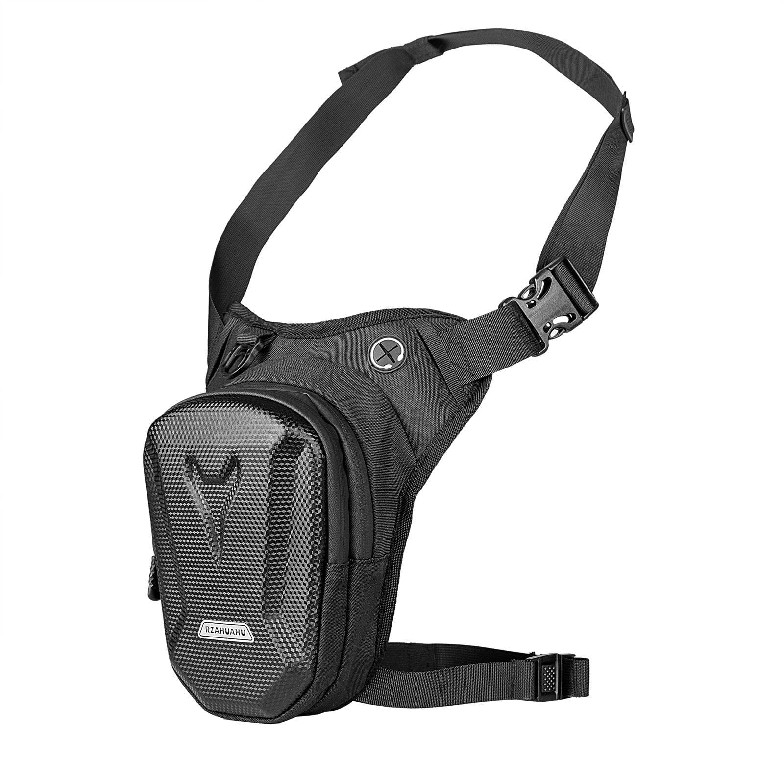EVA Hard Shell Motorcycle Leg Side Bag Waterproof Outdoor Casual Leg Bag for for black