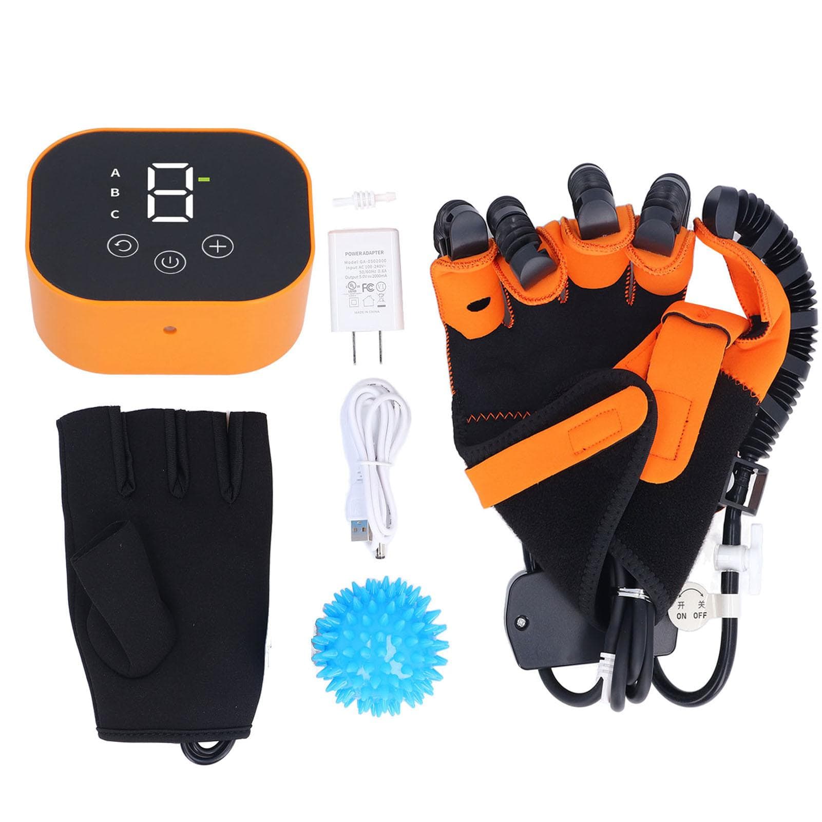 Rehabilitation Robot Glove Right Hand Stroke Recovery Glove Finger Flexibility Strength Trainer M