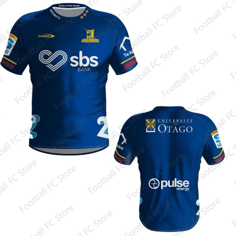 Hot Selling New Arrival Summer Highlanders Super Rugby Home Jerseys 2024 Rugby Jerseys Training Jerseys Chieftain Uniform Adult 5XL