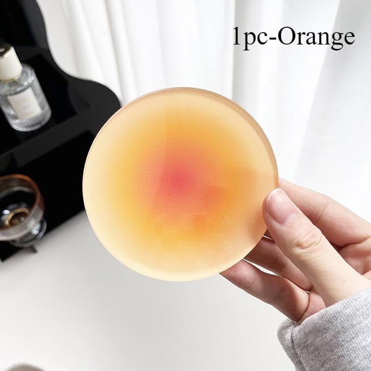 coaster set coasters Gradient Colour Non-slip Acrylic Coasters Photo Props Bar Cafe Desktop Decorations Mug Cup Mat