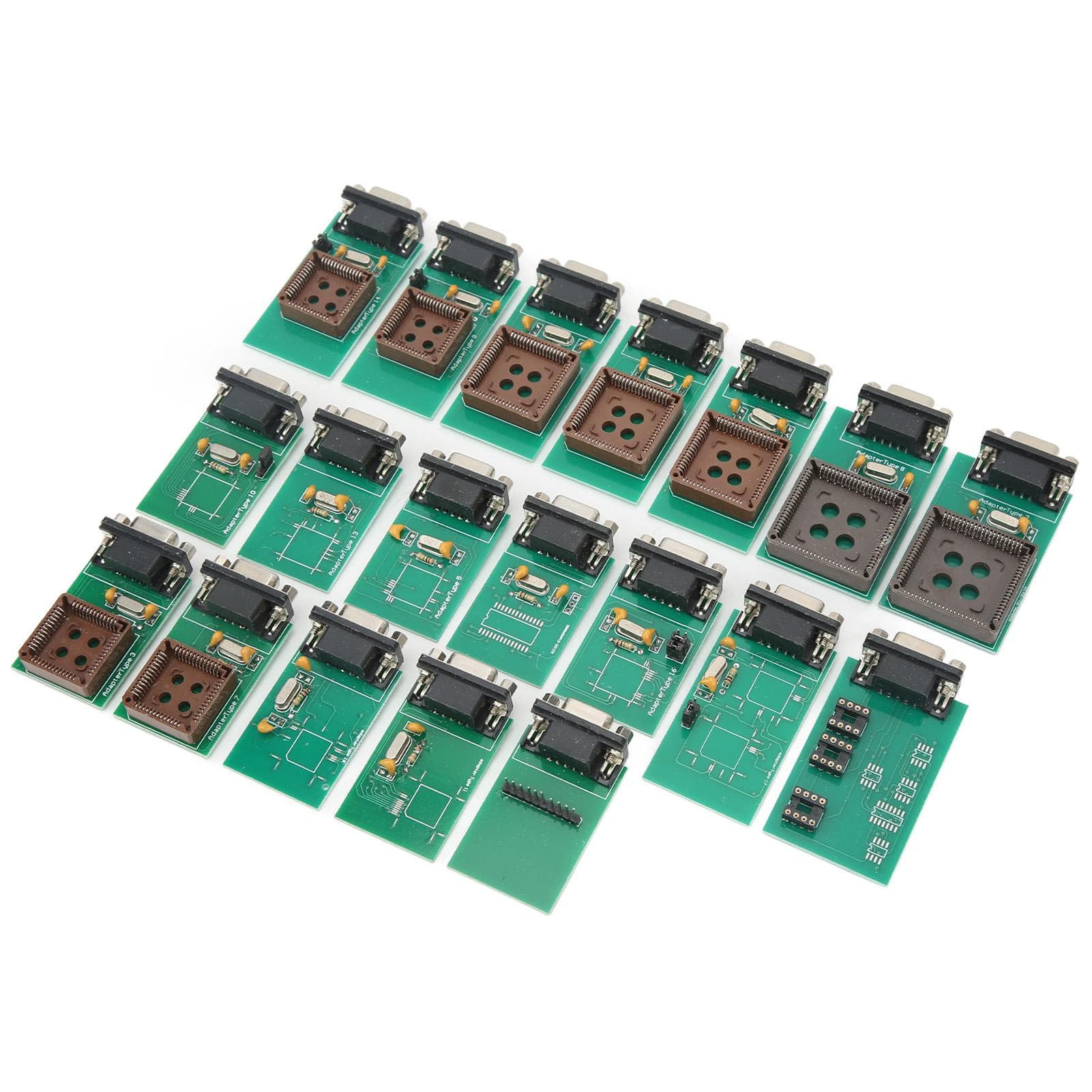 19 Pcs UPA Full Adapter Programming Eeprom Board Clip Adapter for All UPA USB Programmer