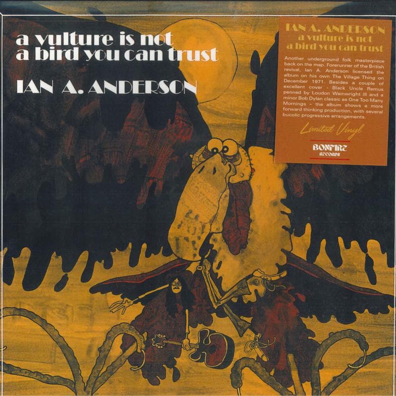 LP Record IAN A. ANDERSON - A Vulture Is Not A Bird You Can Tru BONF018 Bonfire Records 2023 Europe Rock