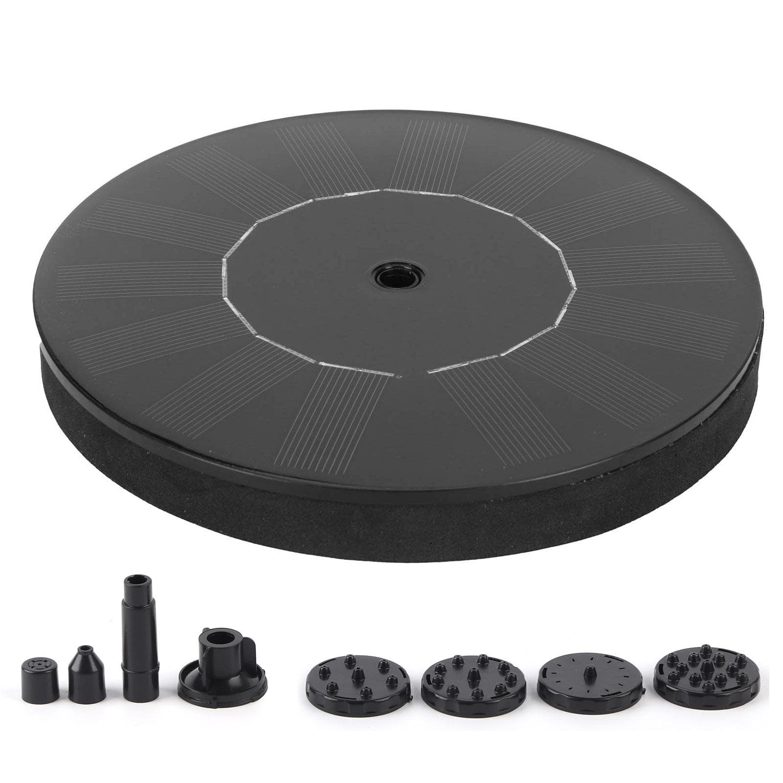 Floating Fountain Outdoor Solar Power Water Fountain Kit Ornament for Garden Landscape601