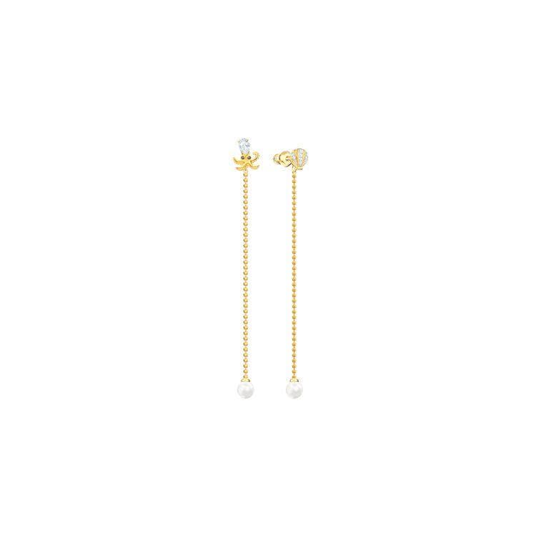 Swarovski Ocean Octopus Shell Metal Earrings Women earrings 5462583 Box (Random Color)