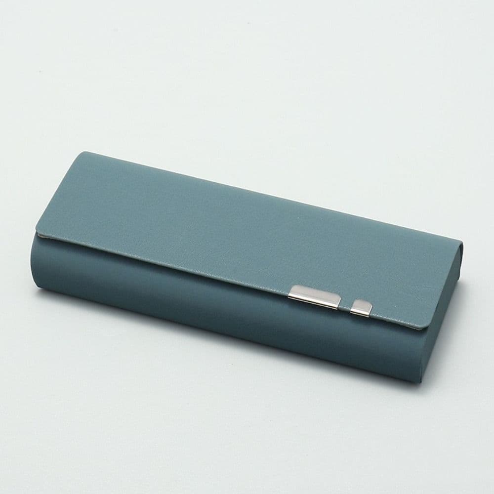 Glasses Box Japanese Portable Anti-stress PU Sunglasses Case Glasses Storage Box Eyeswear Accessories Box blue