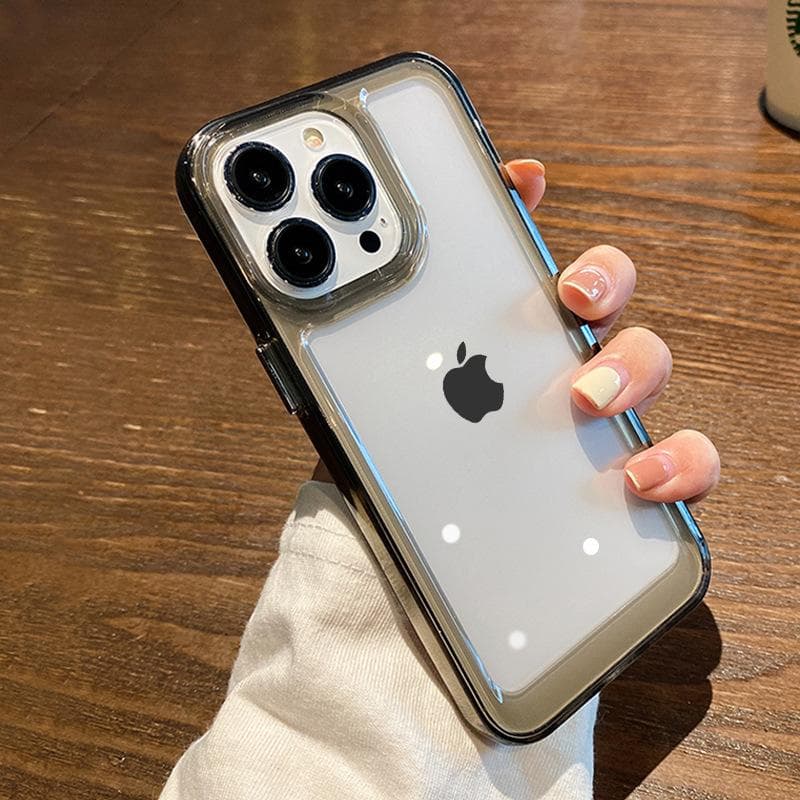 Applicable To Apple 16 Transparent Mobile Phone Case 15 Crystal Space IPhone 14 Promax All-inclusive SE13 Protective Case 12 iPhone7/8 PLUS