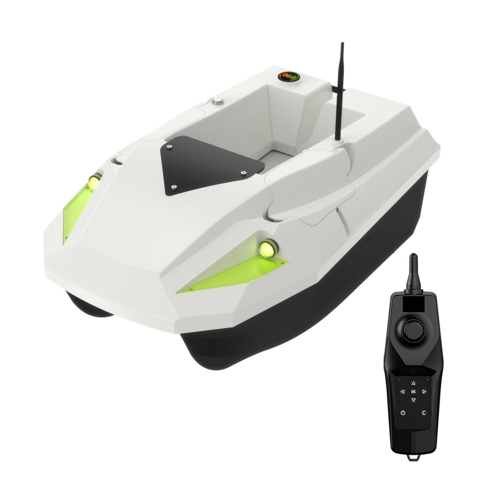12V High Powered RC Fishing Bait Boat Dual Batteries 500m Remote Range Fishing Feeder Device EU Plug