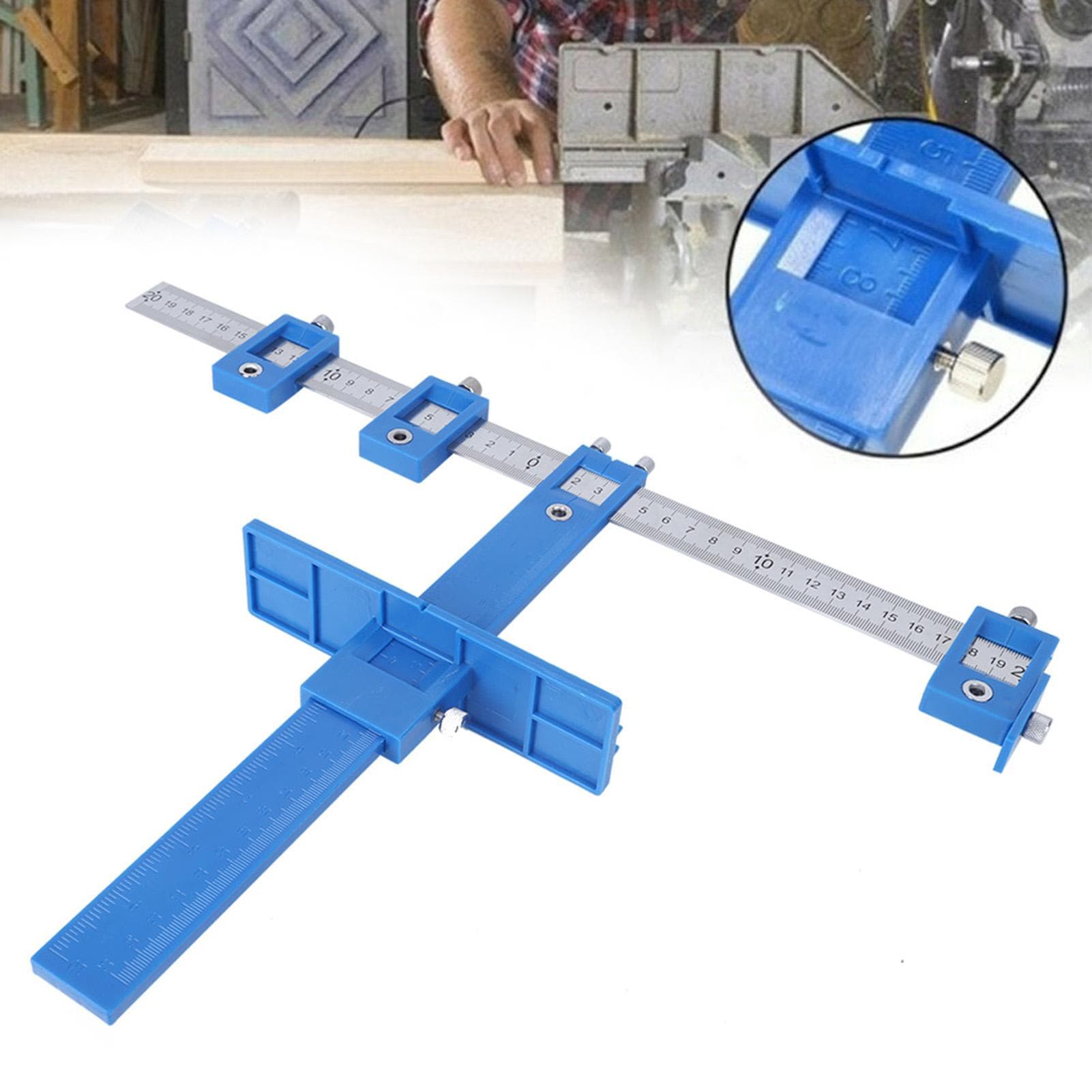 Punch Locator Drill Guide Cabinet Woodworking Fixture Pull Drawer Fixed Hole Tools