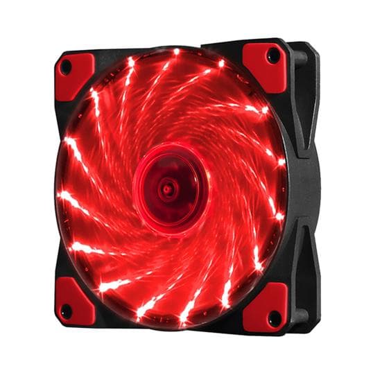 Fashion Computer Accessory 15 LED Long Life Silent 3Pin Lights Bearing Service Hydraulic 4Pin Computer Case Fan red