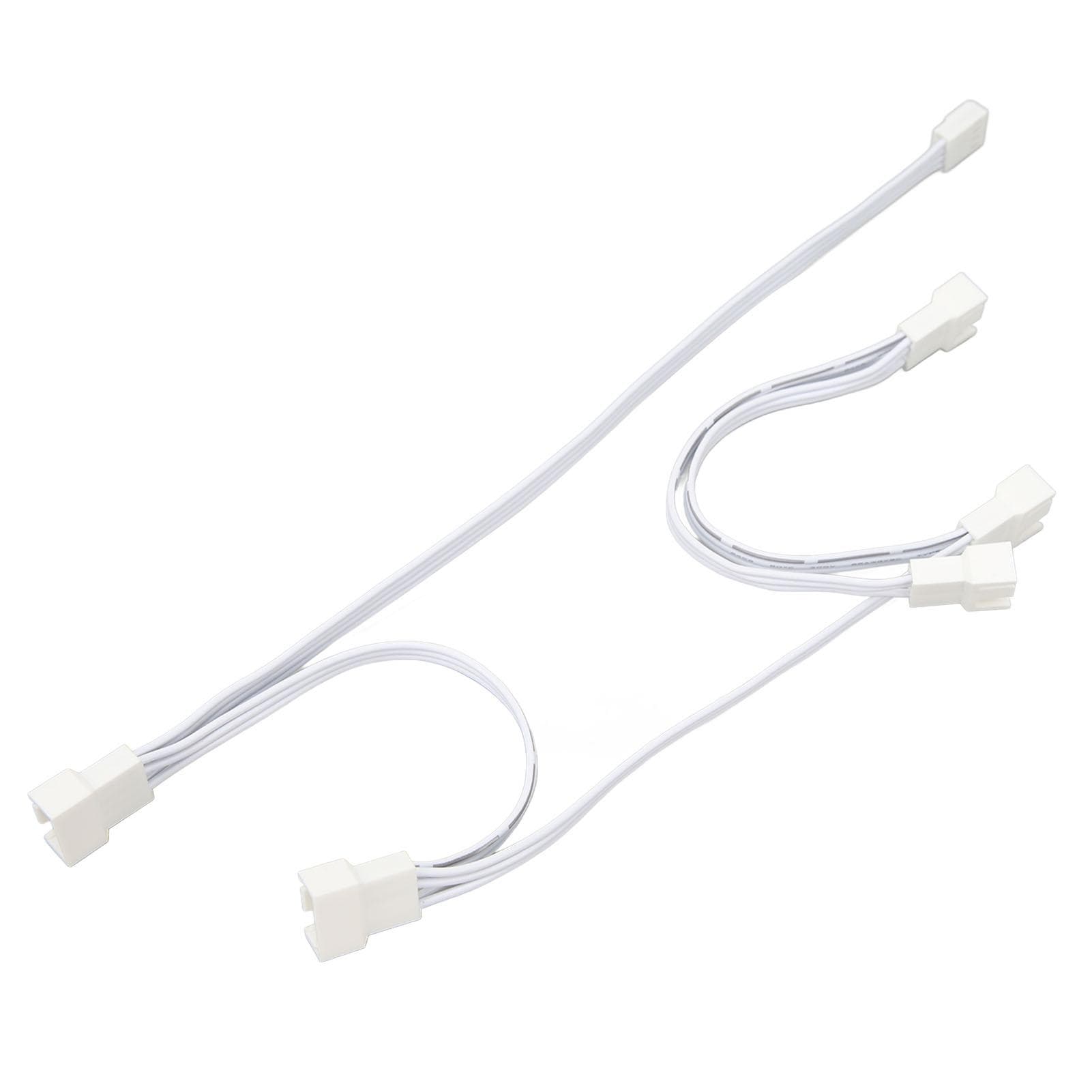 1 to 5 Chassis Fan Extension Cable Flexible ABS 4 Pin Extension Power Cable for Computer PC