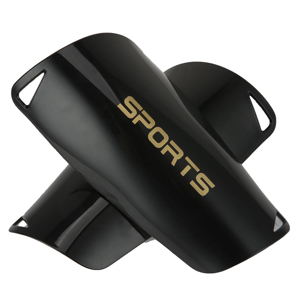 2 Pcs Soccer Shin Guards Football Shin Protect Pads Kids Adults Shin Protection Board M black