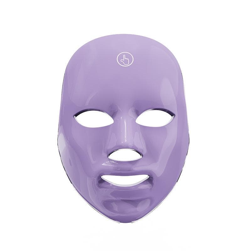 Beauty Mask, Colorful LED Face Mask Beauty Instrument, Household Photon Rejuvenation Instrument Introducer dark violet