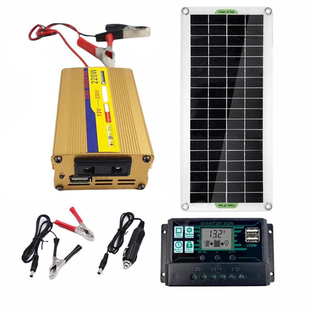 30W Polycrystal Solar Panel Flexible Solar Panel For Camping Car Traveling Outdoor Emergency Power 30A
