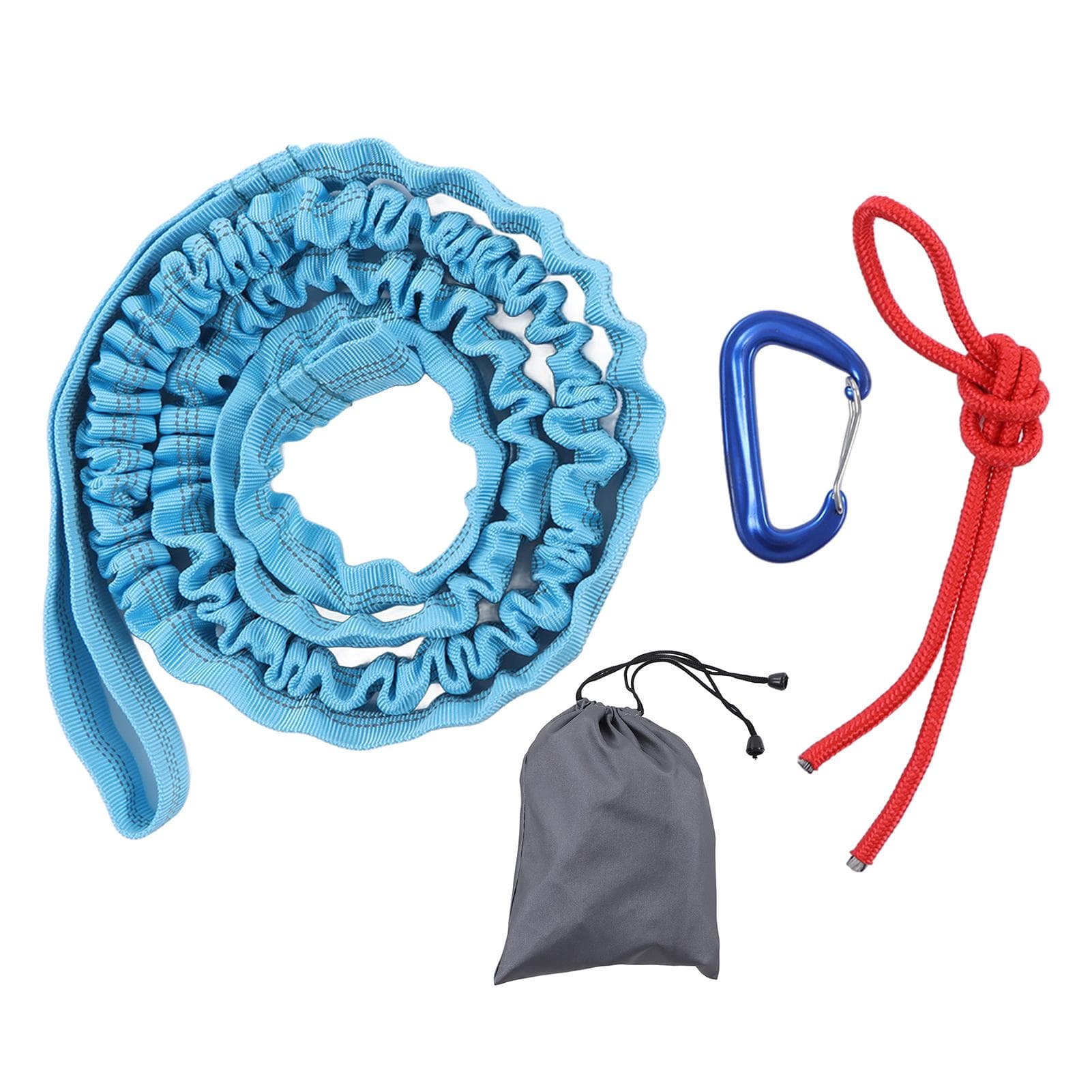 Bicycle Tow Bar Simple Light Elastic Flexible Labor Saving Reasonable Design Traction Rope for blue