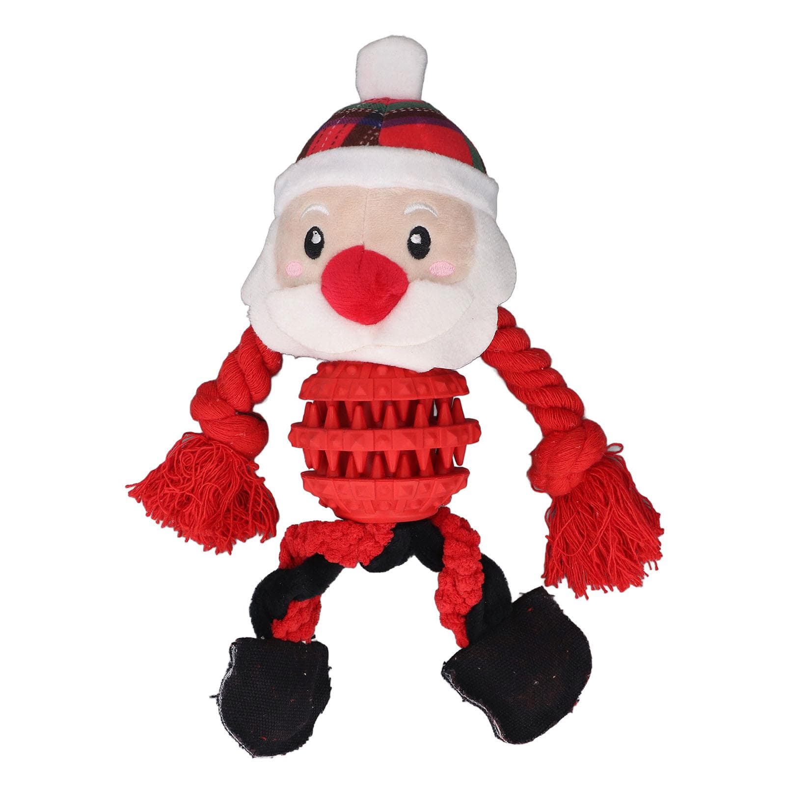 Dog Christmas Toys Funny Interactive Educational Holiday Theme Cute Dog Chew Bite Squeaky Toys for