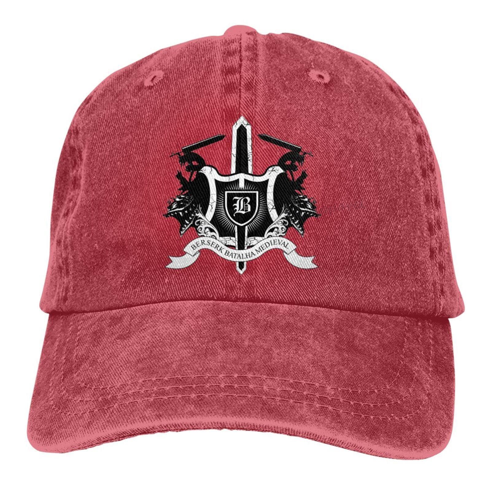 Vikings Mjolnir and Rune Wheel Norse Mythology Symbol Baseball Dad Cap Hip Hop Cap Adjustable Classic Sports for Unisex Women Hat One Size