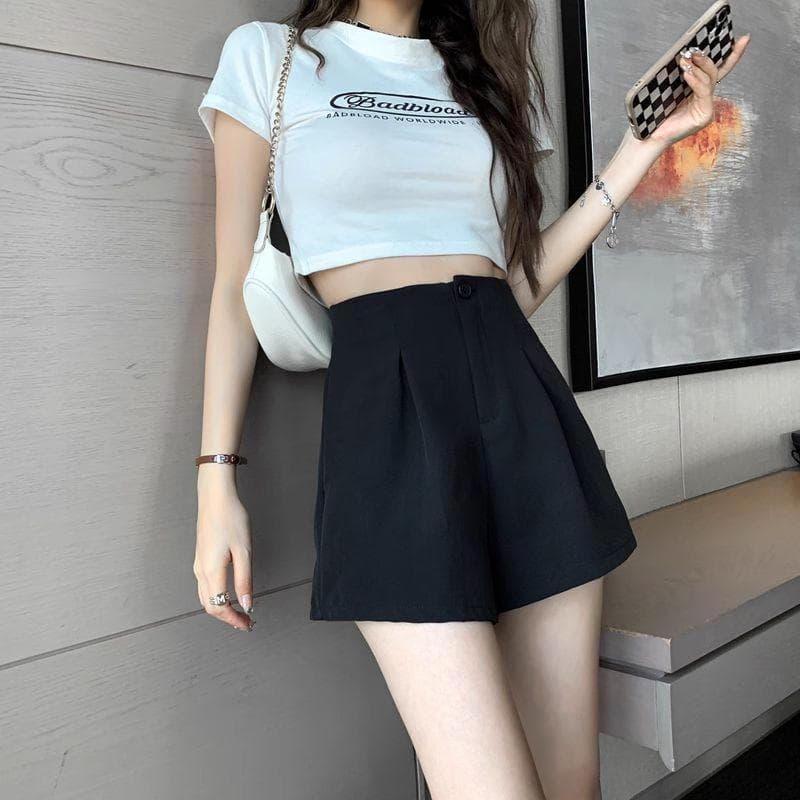 Spring and Summer Casual Suit Pants High-waisted Shorts New Style Loose and Slim Large Size Versatile Wide-leg Loose Pants 4XL
