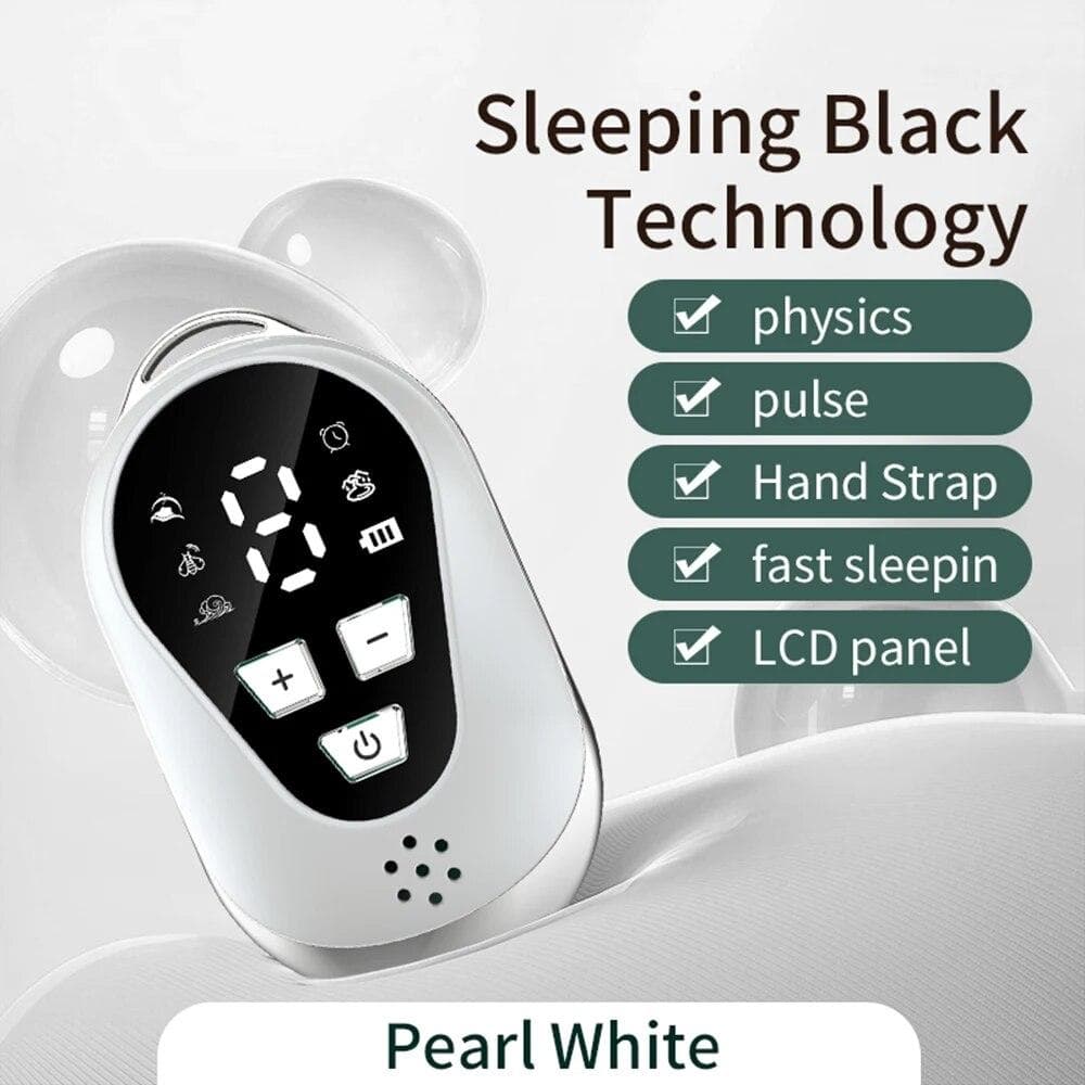 Handheld Sleep Aid Device Micro Current Stimulation Hypnosis Sleep Aid Insomnia Device Anti Anxiety Fast Sleep Instrument CN white