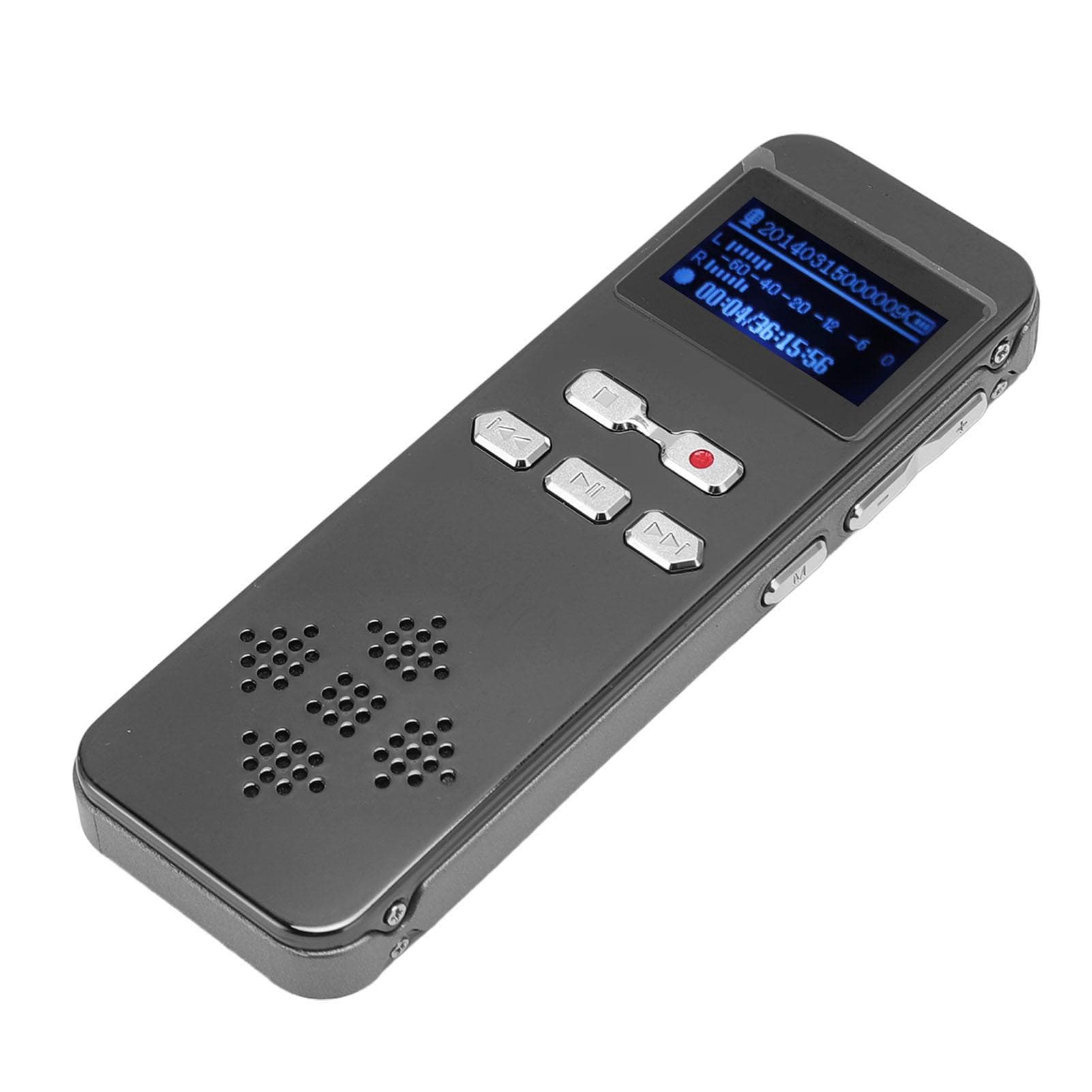 Digital Voice Recorder Dual Mic Stereo Sound Professional Noise Reduction Password Function MP3 4GB