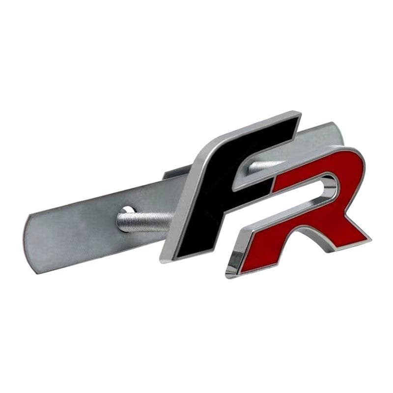 Metal 3D FR Car Front Grill Badge Car Body Emblem Sticker Decal for Leon FR+ Cupra Ibiza Altea Exeo Formula Racing Styling Car Accessories 5# Front Grille Badge