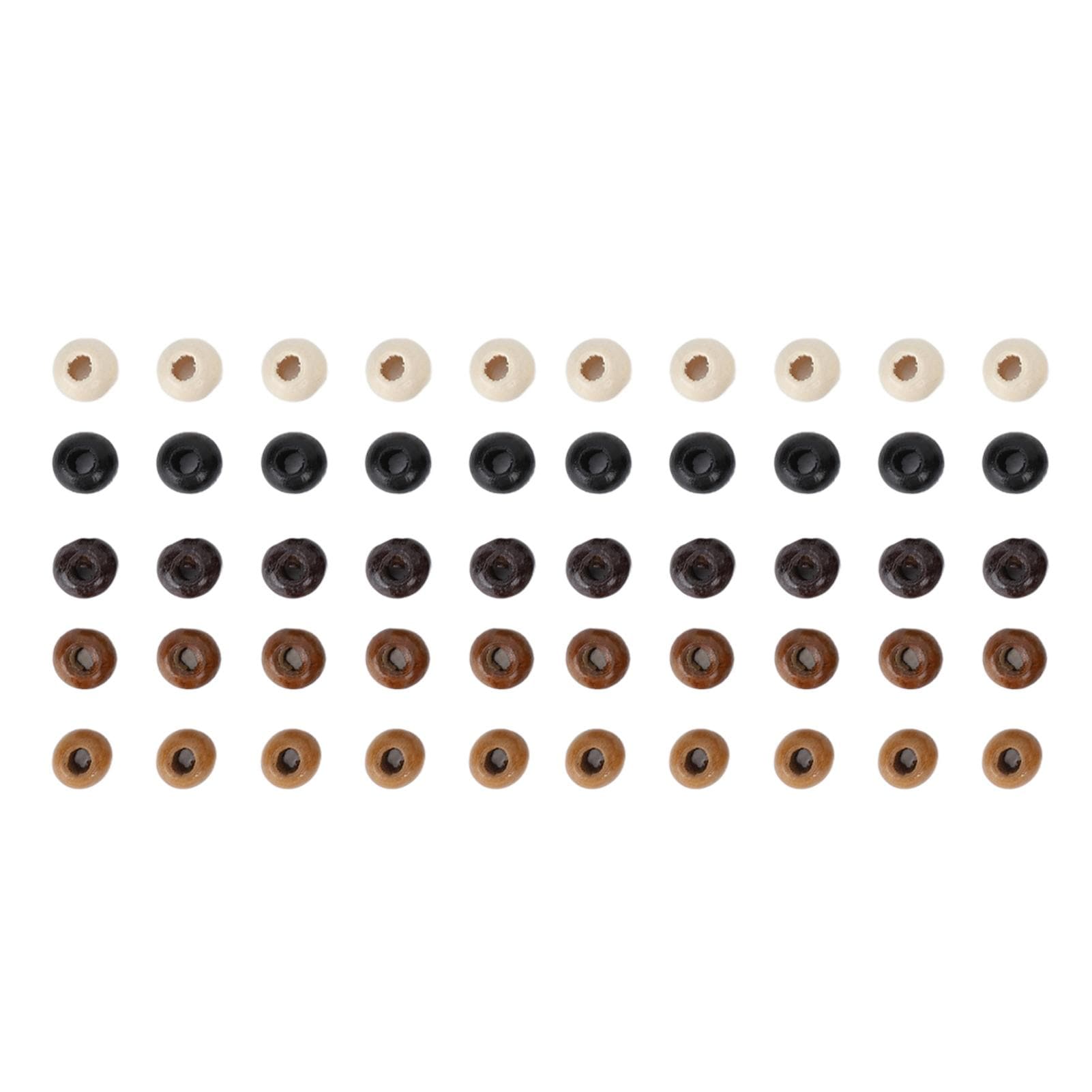 50pcs Wooden Beard Bead DIY Elegant Dreadlocks Beads Pendant for Hair Braiding Bracelet Necklace