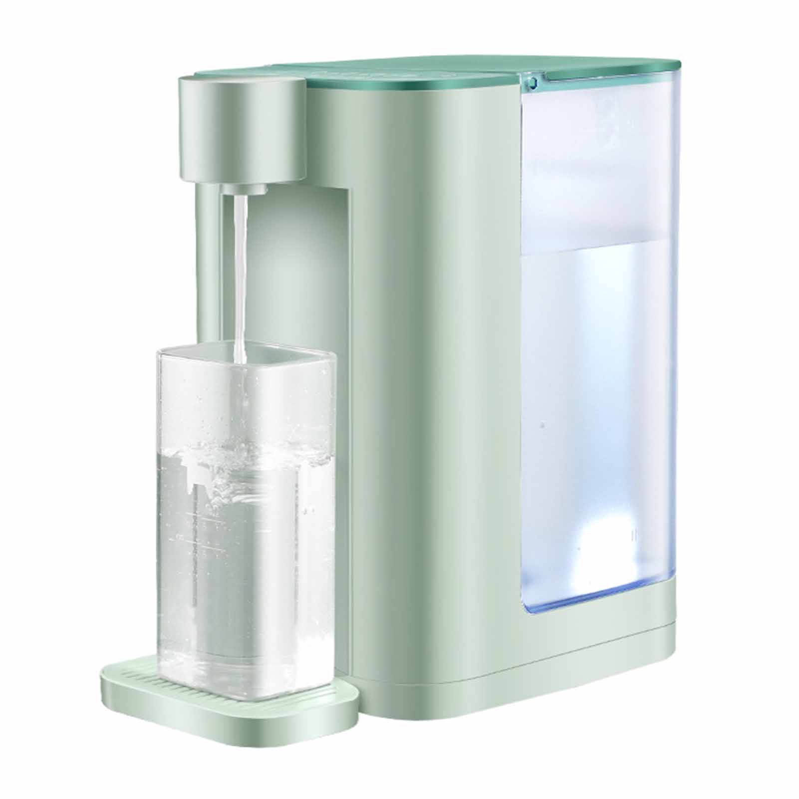 Countertop Water Dispenser 3L Fast Heating 5 Temperature Modes Touch Control Table Drinking Machine green