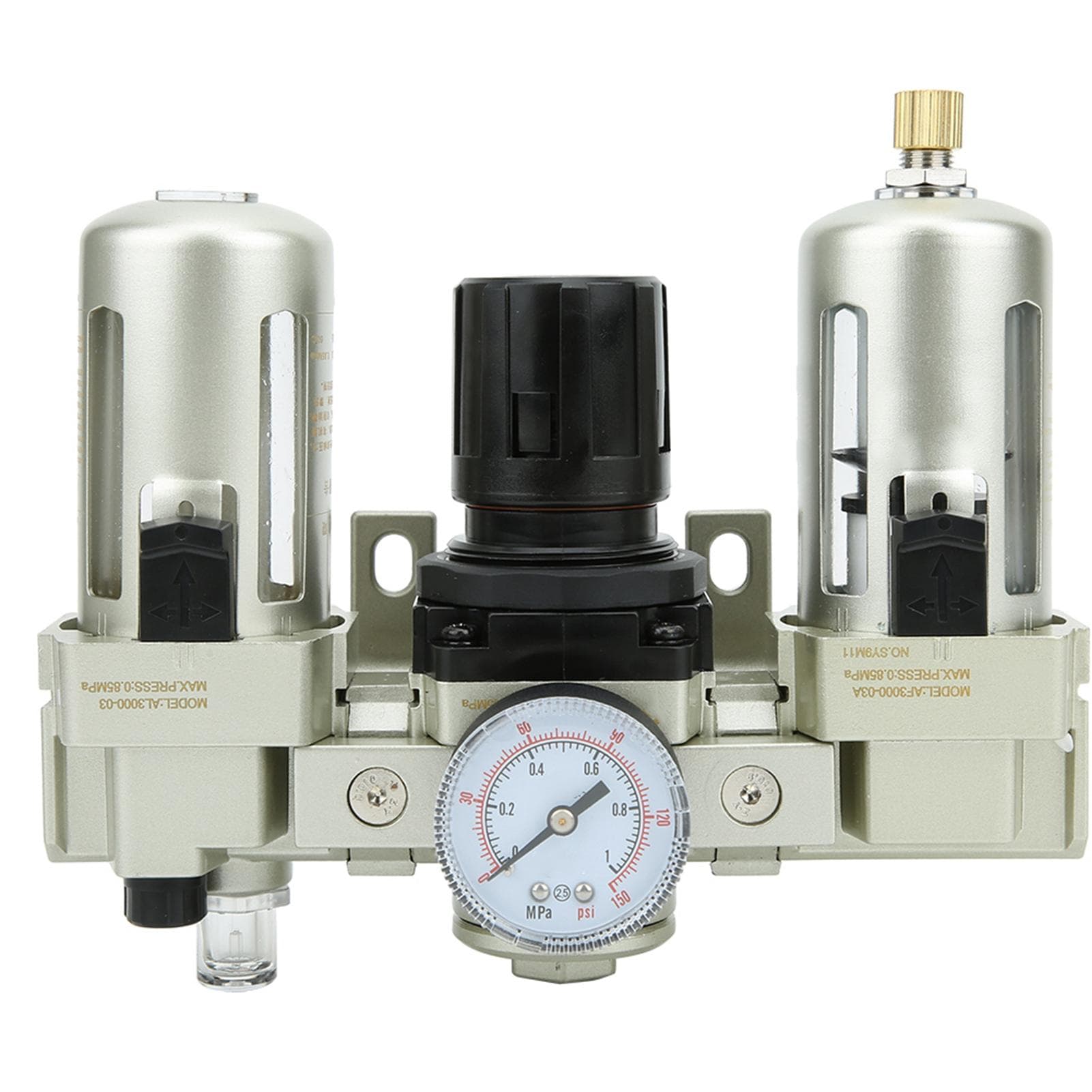 OilWater Separator Automatic Drainage Triple Piece Filter Gas Liquid Separation