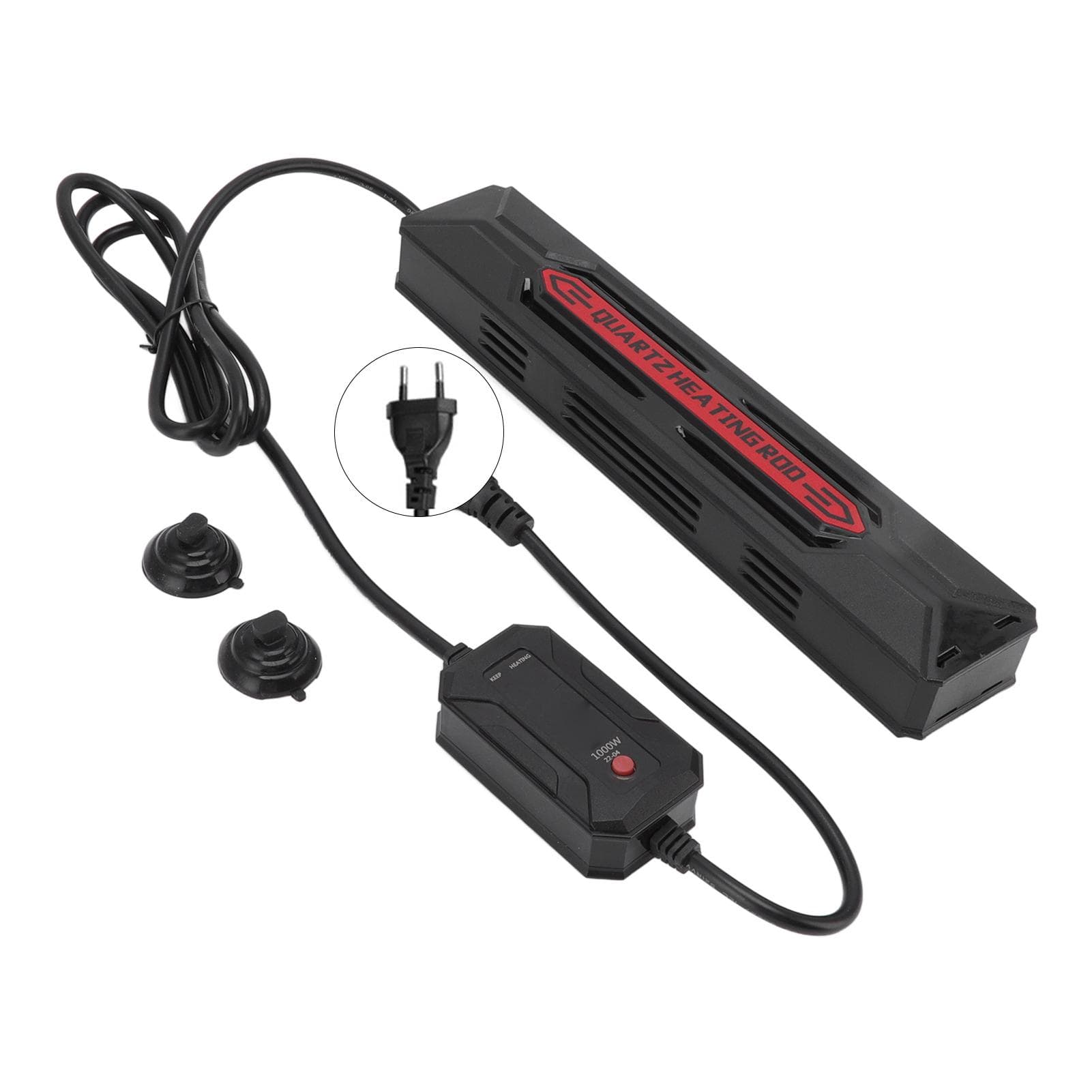 Aquarium Quartz Heater Constant Temperature Energy Saving Safe Fish Tank Heating Rod with LED