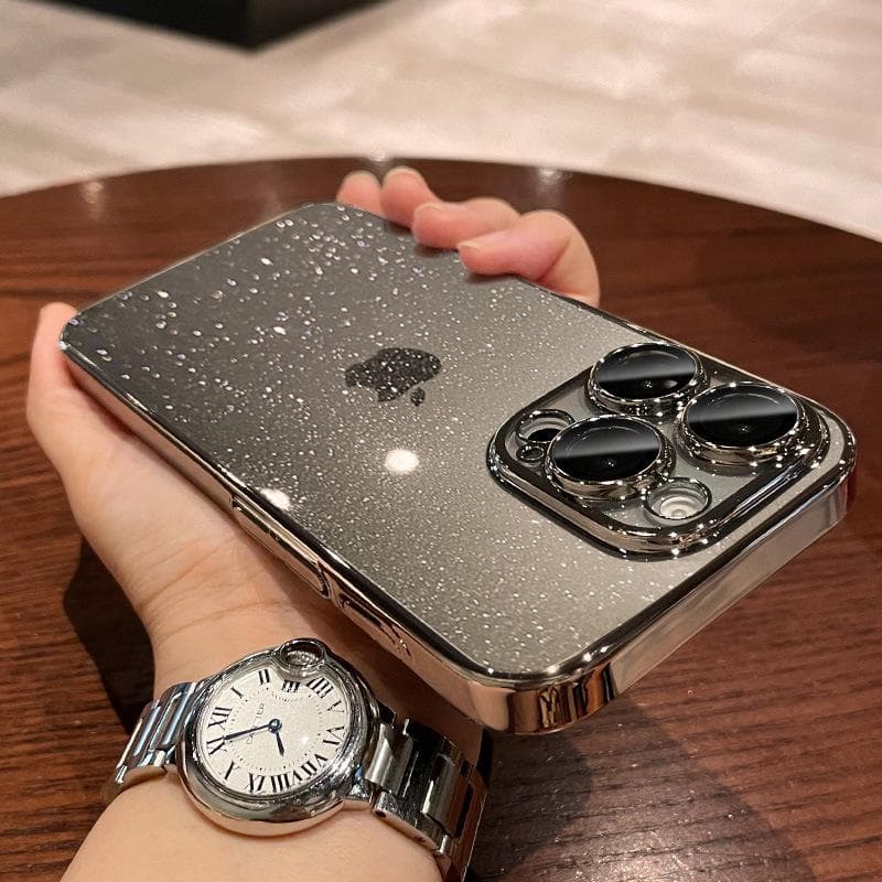 Suitable for IPhone16ProMax, The Phone Case Comes with A Built-in Lens Film, and The Apple 15 Transparent Case 14 Is Electroplated With iPhone 12Promax