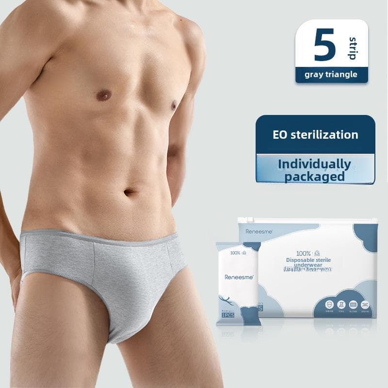 Men's Disposable Underwear, Individually Wrapped, Sterile, Washable, Travel Essential XL (110-130 jin)