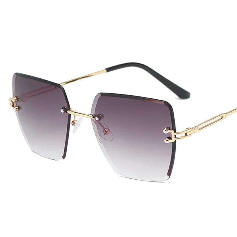 Fashion Square Retro Sunglasses Women Men Vintage Designer Shades Mirror Lens UV Protection Outdoor Oculos De Sol Other