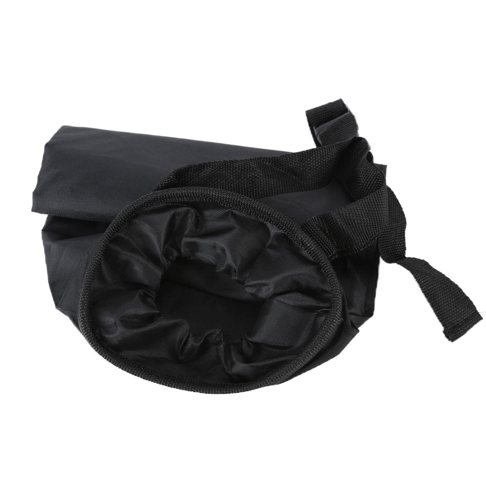 Multifunctional Car Waste Bin Garbage Bag Back Seat Hanging Storage Bag Travel Organizer black