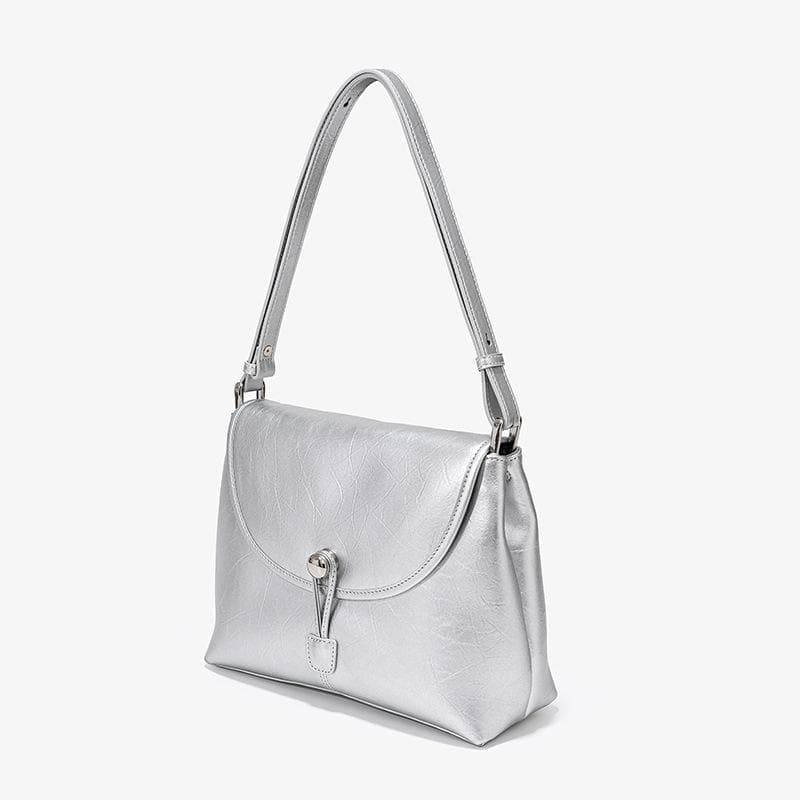 Leather Underarm Bag with A High-end Feel, A Fashionable Crossbody Bag, and A Large-capacity Single-shoulder Bag for Women's Commuting