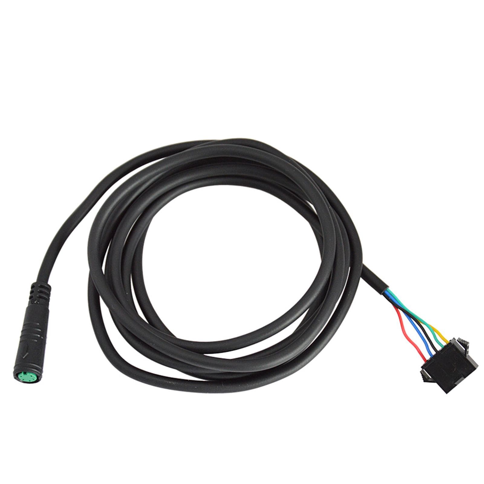 5 Pin Electric Bicycle Extension Cable 170cm Waterproof Adapter Cable for Display to SM Ebike black