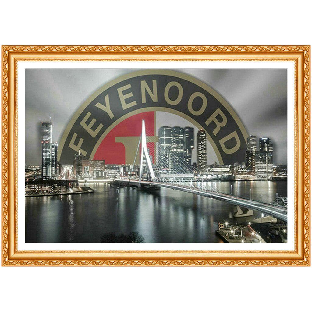Full Diy 3D Diamond Painting Cross Stitch Soccer Team Badge Log Diamond Embroidery Picture 20X30CM