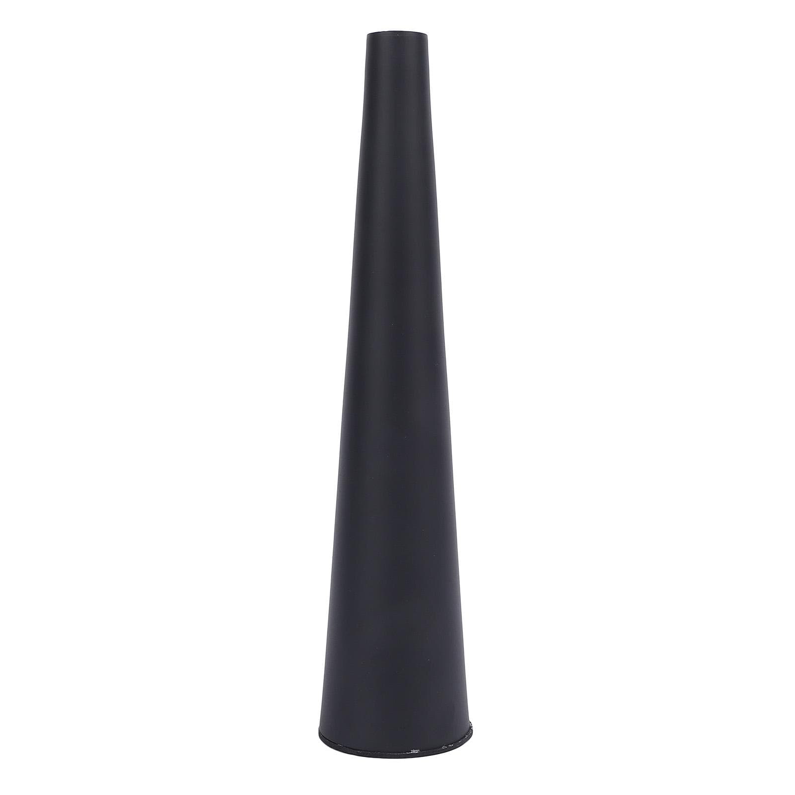 Small Flower Vase Innovative Nordic Aluminum Decorative Narrow Neck Taper Floral Vase for TV S black