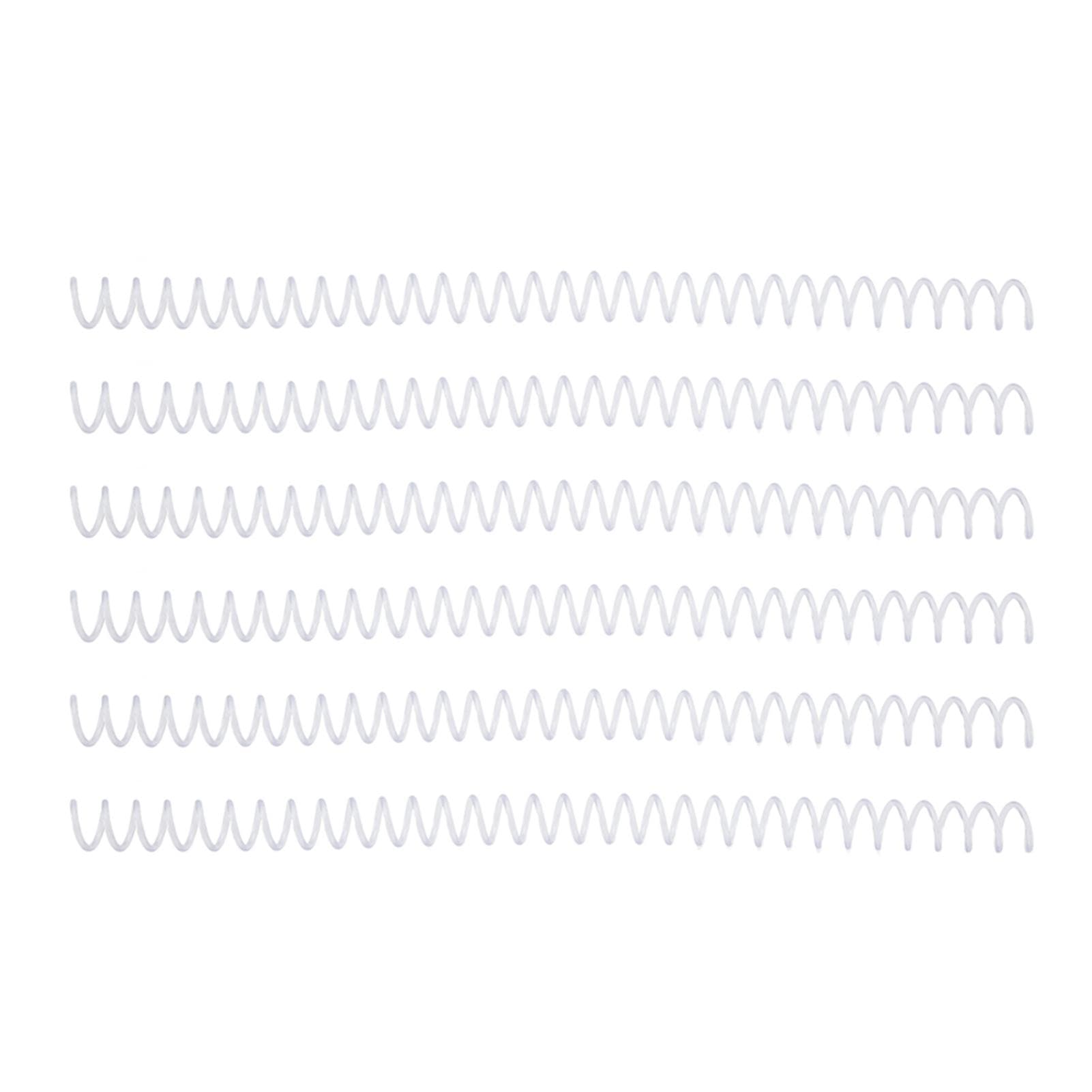 20Pcs Spiral Binding Coil Large Capacity Spine Comb 30 Holes 13mm Diameter Set Kit Blue